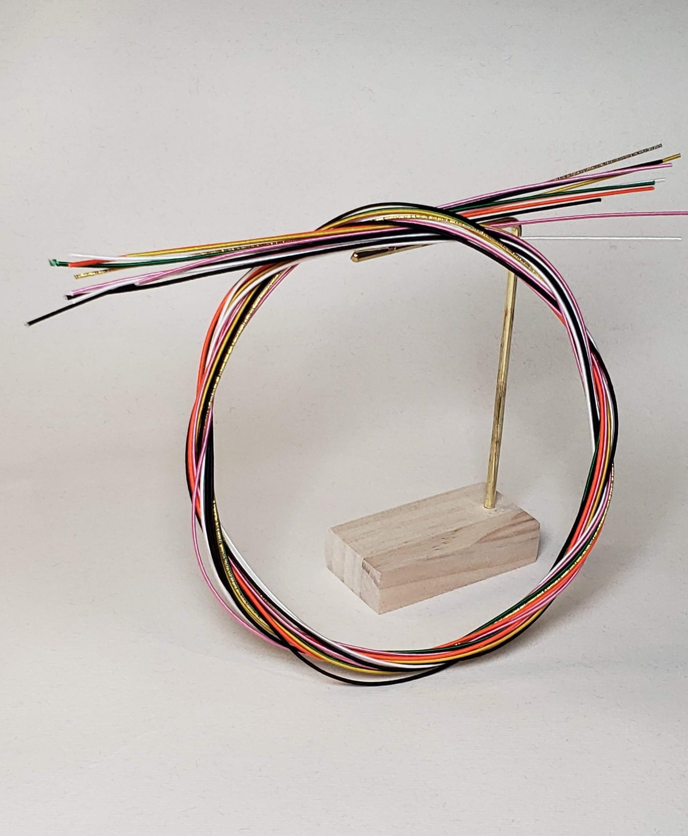 Close-up of Mizuhiki cords in different colors, imported from Japan by Itookasi. 